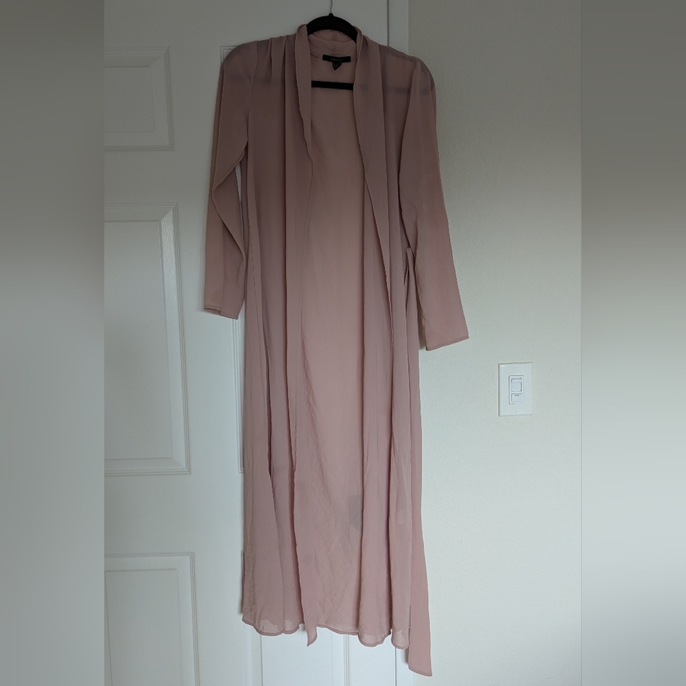 Forever 21 Blush Sheer Cardigan
